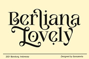 Berliana Lovely, a Serif Font by INKSUN™ (Thumbnail 1 of 13)