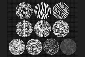 Procreate Zebra Texture Brushes