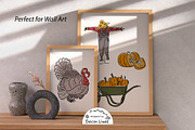Cozy Thanksgiving Clipart Bundle, a Decorative Illustration by Decor Lines (Thumbnail 6 of 10)