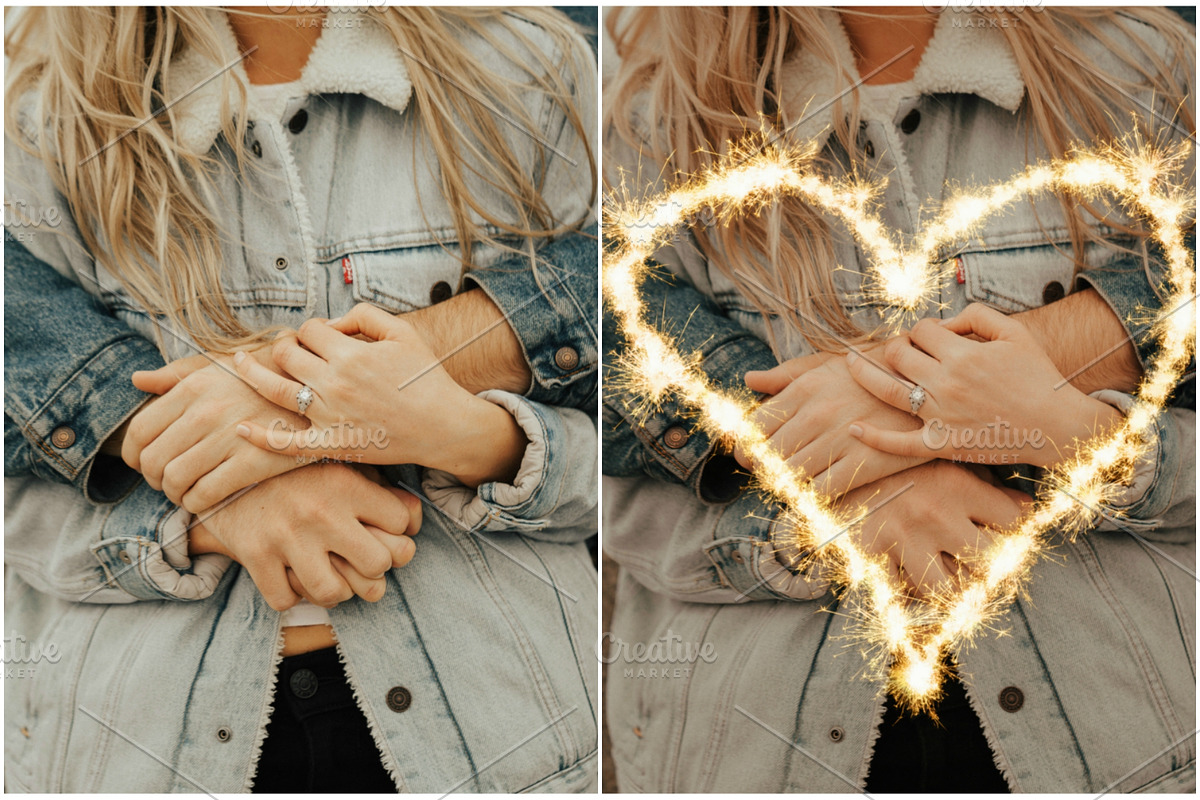Valentine's sparklers Overlays, an Object Graphic by ArtuscoDesign (Photo 3 of 6)