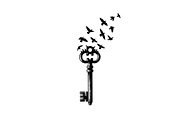 50 Flying Keys Silhouette Vector Bun, an Illustration by Designs_River (Thumbnail 42 of 51)