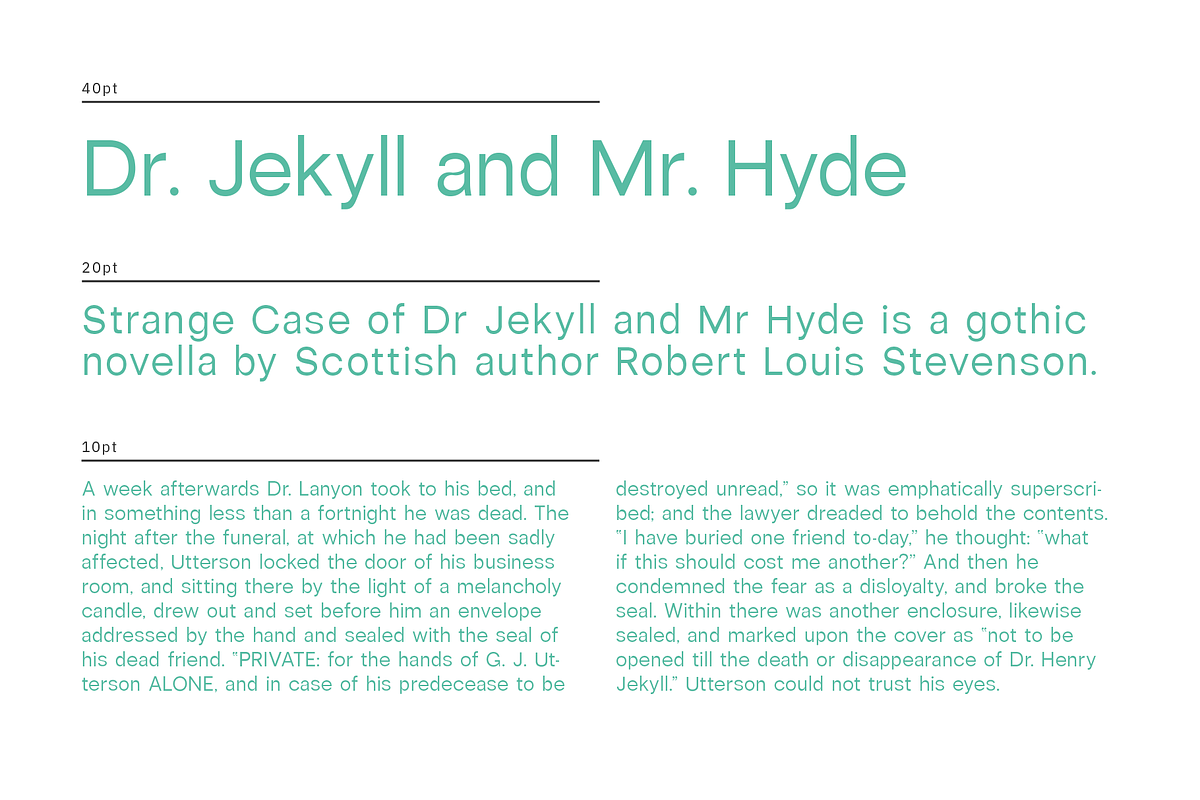 Aspirat Typeface preview 7