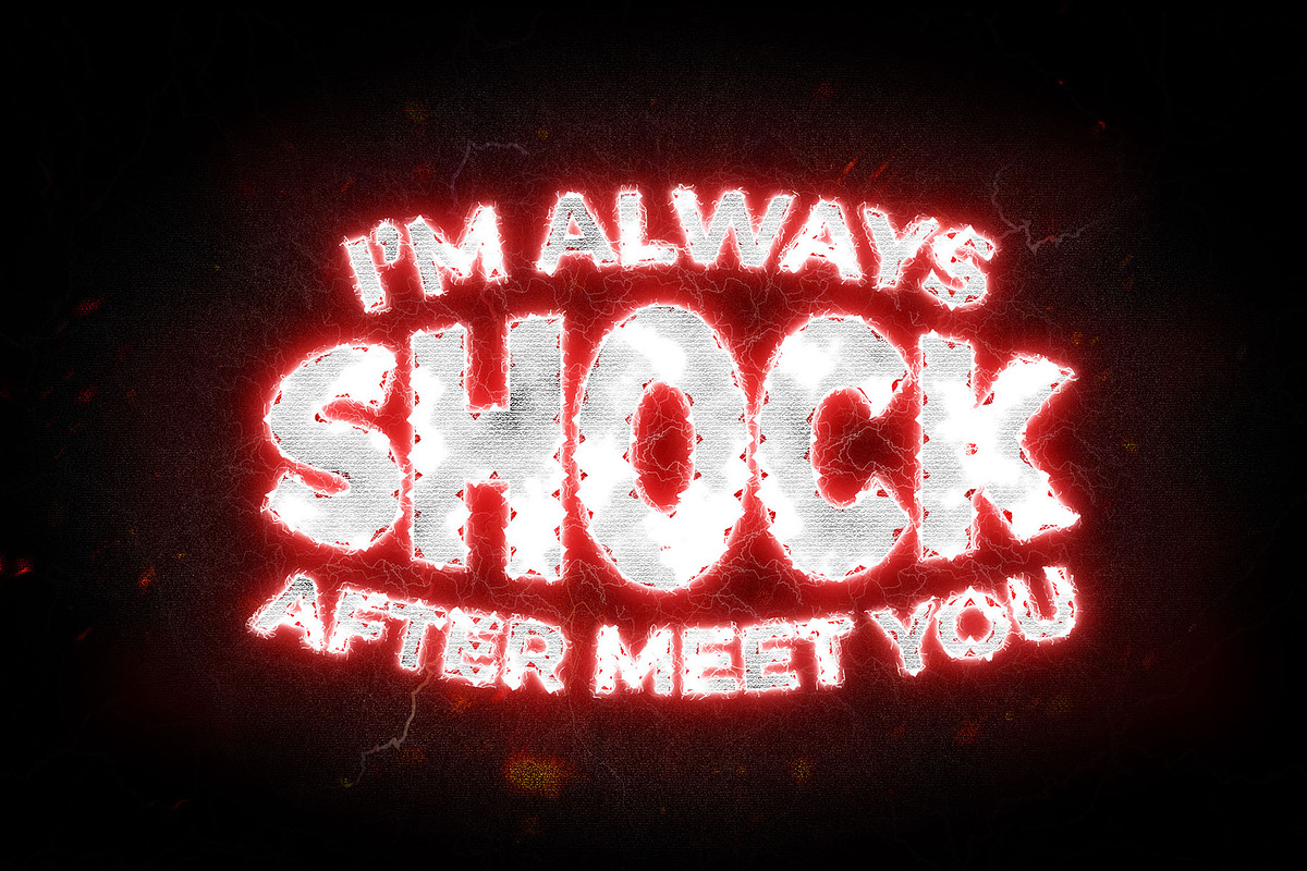 PSD Electric Editable Text Effect, a Layer Style Add-On by Photoshop Action (Photo 5 of 19)
