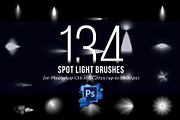134 Spotlight Brushes for Photoshop, a Brush Add-On by Creative Graphics (Thumbnail 6 of 10)