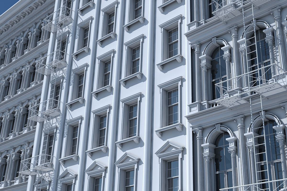 Commercial Building Facade 17, an Architecture 3D Model by Giimann (Photo 5 of 14)