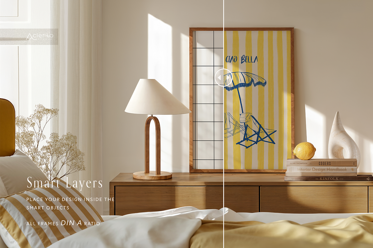 LUCIA Din A | Frame Mockup Full Set, a Household Mockup by Acierto Studio (Photo 3 of 16)