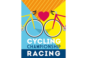 Cycling Championship Racing Poster