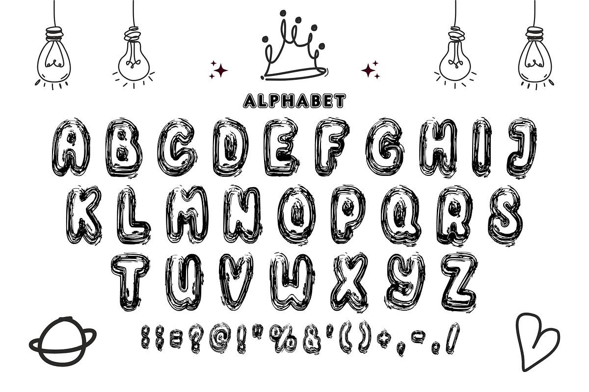 Doodle Pals - Sketchy Display Font, a Handwritten Font by KiddoGlyphs Studio (Photo 4 of 5)