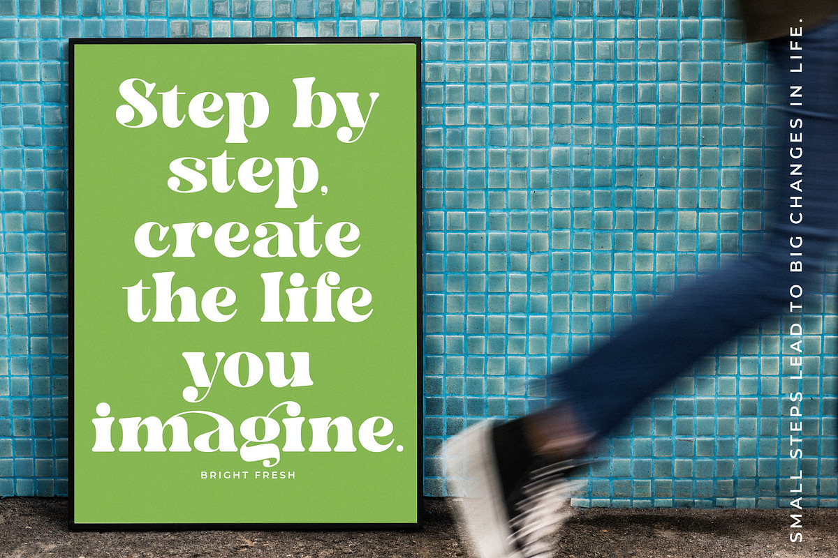 Bright Fresh Bold Retro Serif, a Serif Font by timelesstype.co (Photo 10 of 20)