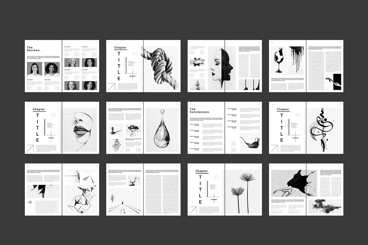 Book Title Layout Design Template, a Brochure Template by StyleArt (Photo 21 of 21)