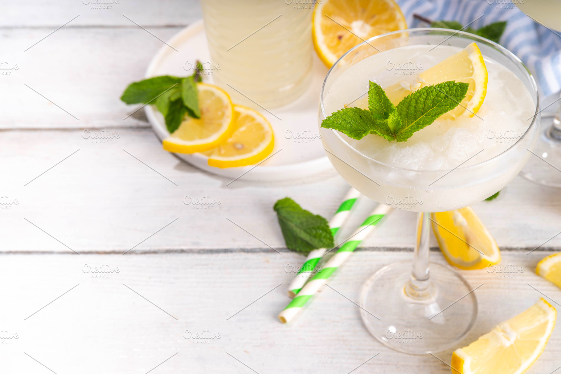 Frozen Limoncello Drop, refreshing summer slush cocktail, a Food & Drink Photo by Rimma