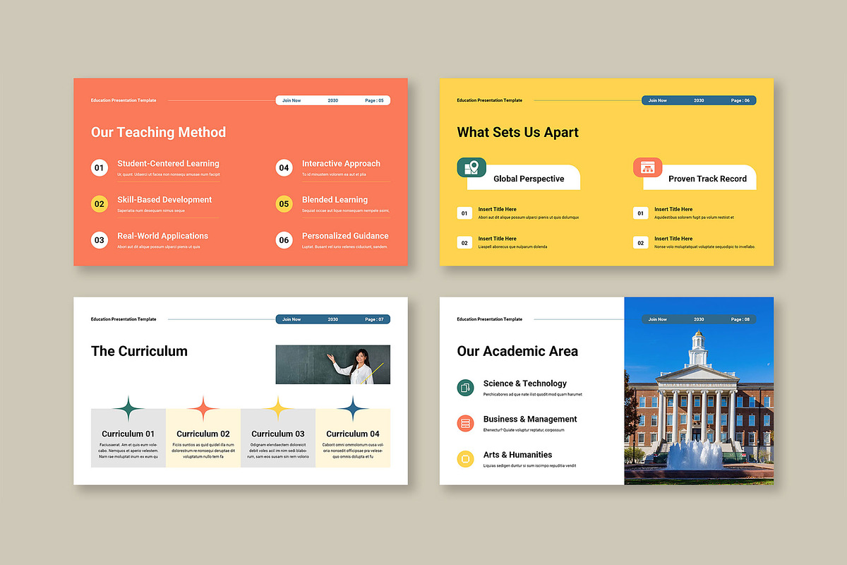 Education Presentation Template, a Presentation Template by Mighty-Slide (Photo 3 of 5)