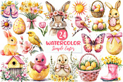 Simple Easter & Spring Clipart, an Illustration by CreationArt (Thumbnail 1 of 5)