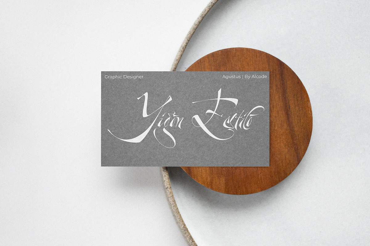 Agustus, a Script Font by Alcode (Photo 11 of 14)