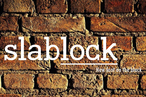 slablock - new style slab font