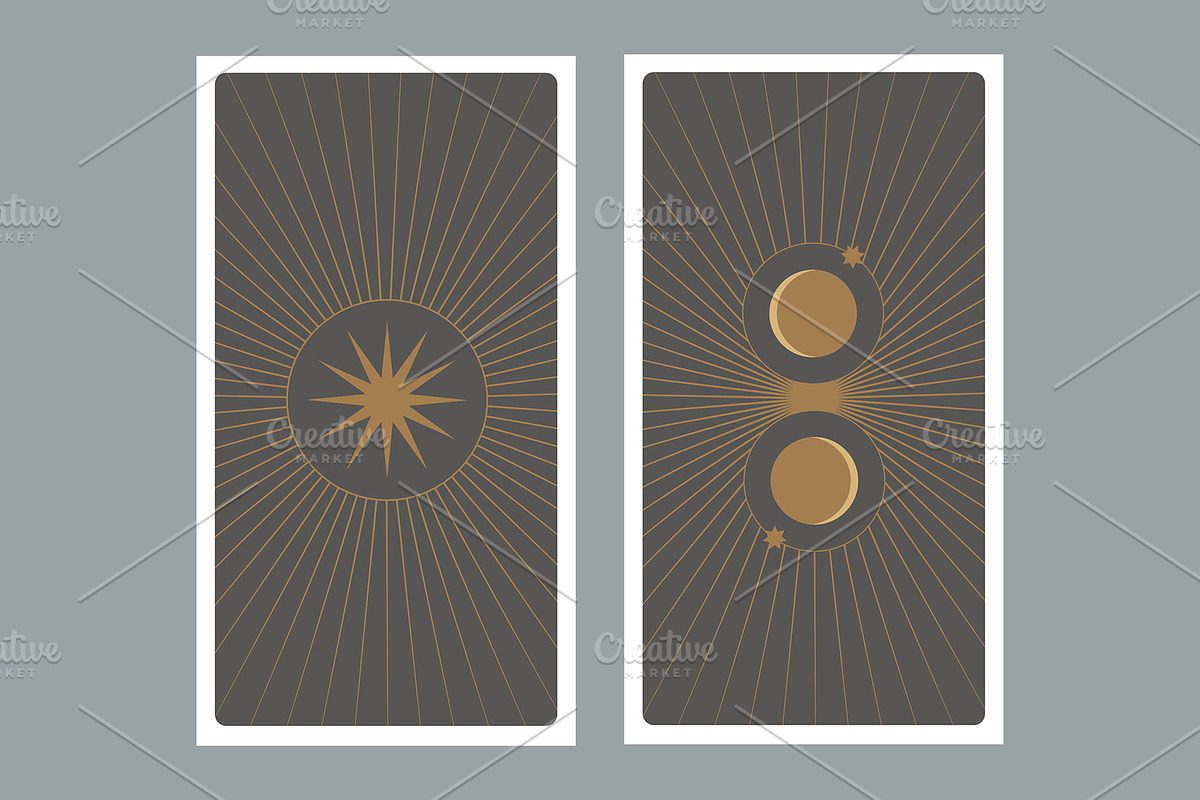 Back of Tarot Cards, a Decorative Illustration by La Inspiratriz (Photo 5 of 7)