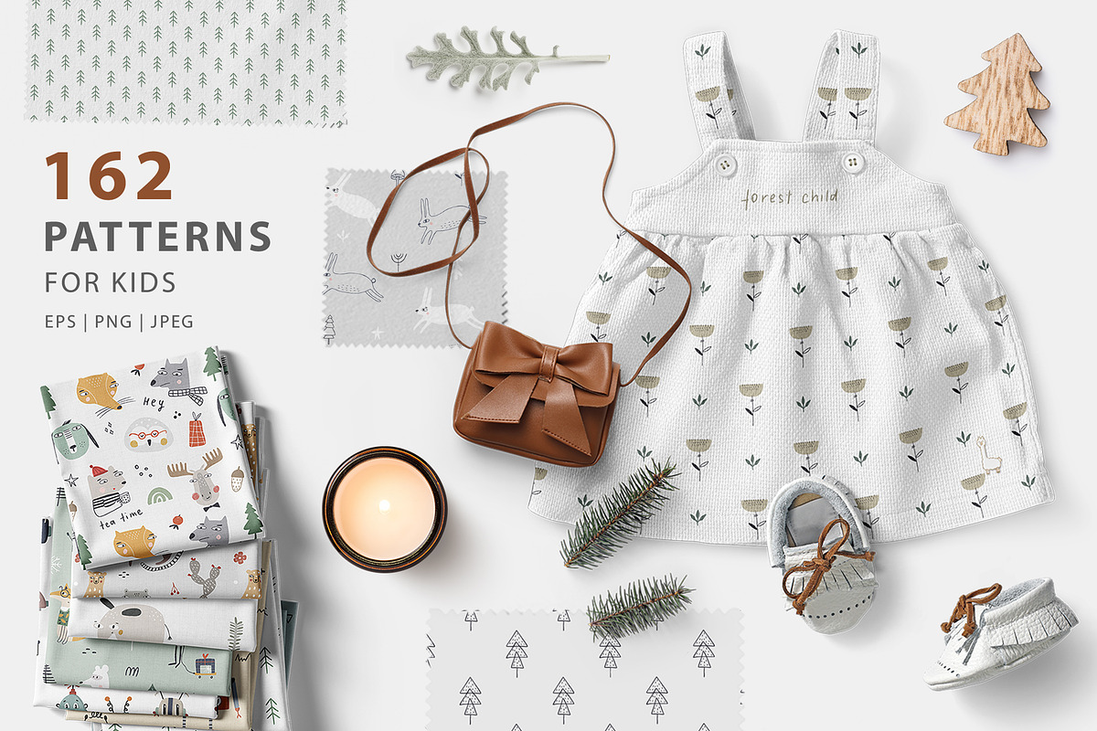Pattern Bundle for Kids | 162, a Pattern Graphic by Oksana Stepova (Photo 1 of 37)