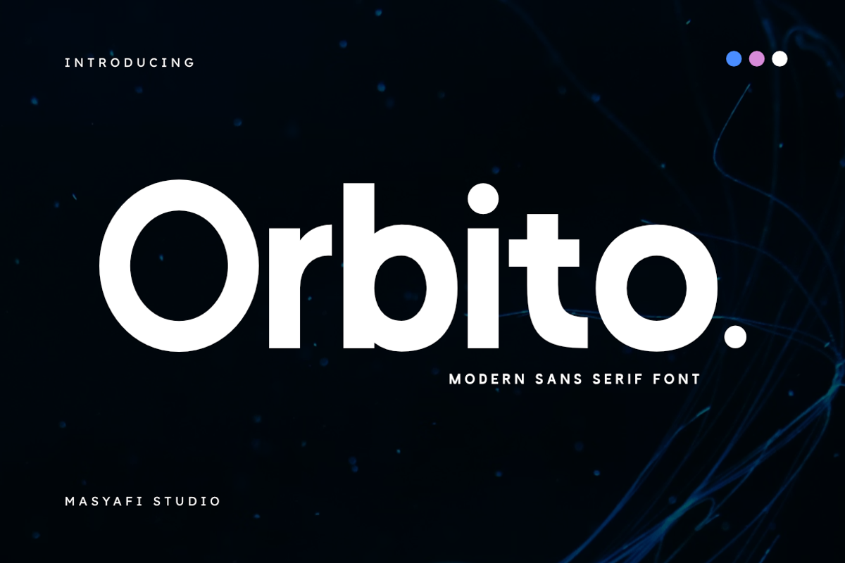 Orbito - Modern Sans Serif Font, a Sans Serif Font by Masyafi Studio (Photo 1 of 8)