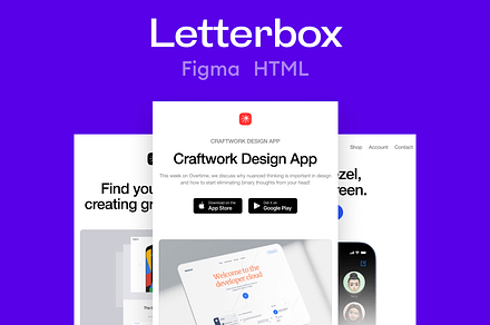 letterbox HTML Email Templates, an Email Template by Craftwork
