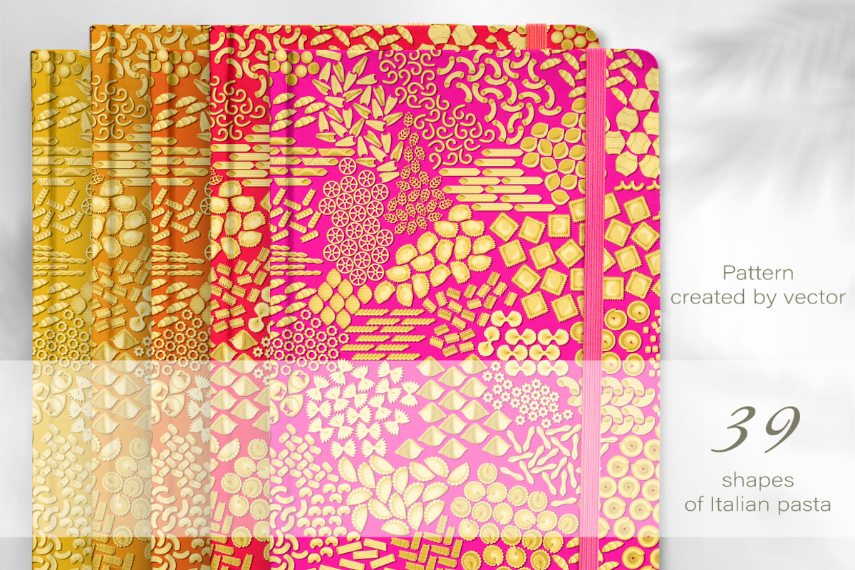 Seamless pattern of Italian pasta 2, a Pattern Graphic by Yummy (Photo 7 of 8)
