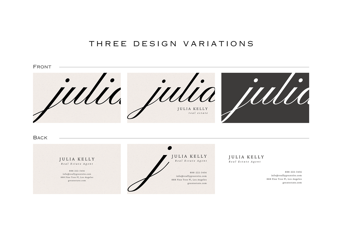 Chic Business Card Template Canva, a Business Card Template by LePosey Studio (Photo 4 of 5)