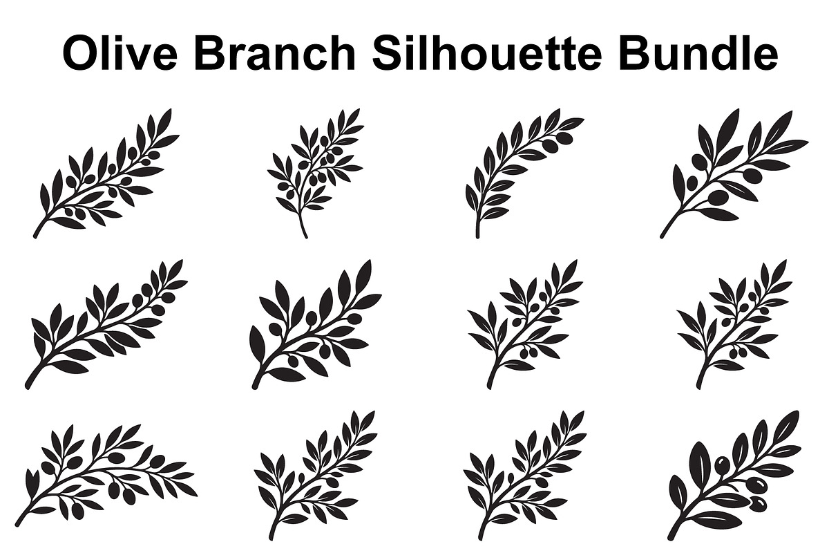 Olive Grove Silhouette Collection, an Object Graphic by Designs_River (Photo 1 of 3)