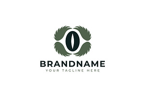 Letter O Reptile Eye Logo, a Branding & Logo Template by Pray Art Design Studio