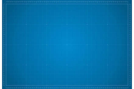 Blueprint paper. Blank blue sheet of, a Technology Illustration by studioworkstock