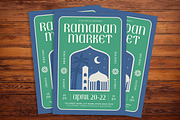 Minimalist Ramadan Market Flyer, a Flyer Template by Gumico Studio. (Thumbnail 2 of 3)