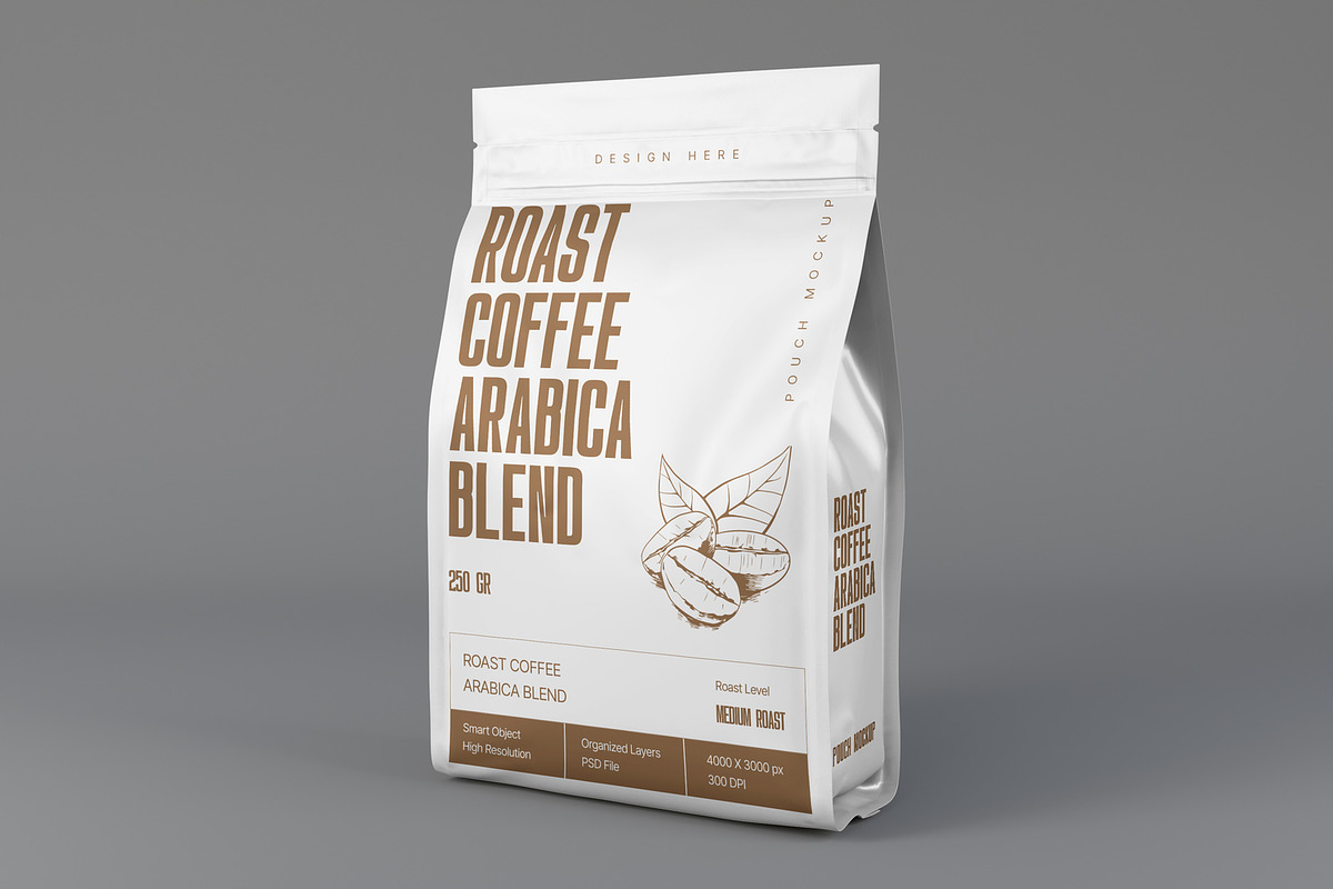 Coffee Pouch Mockup, a Packaging Mockup by Nathatype (Photo 5 of 5)