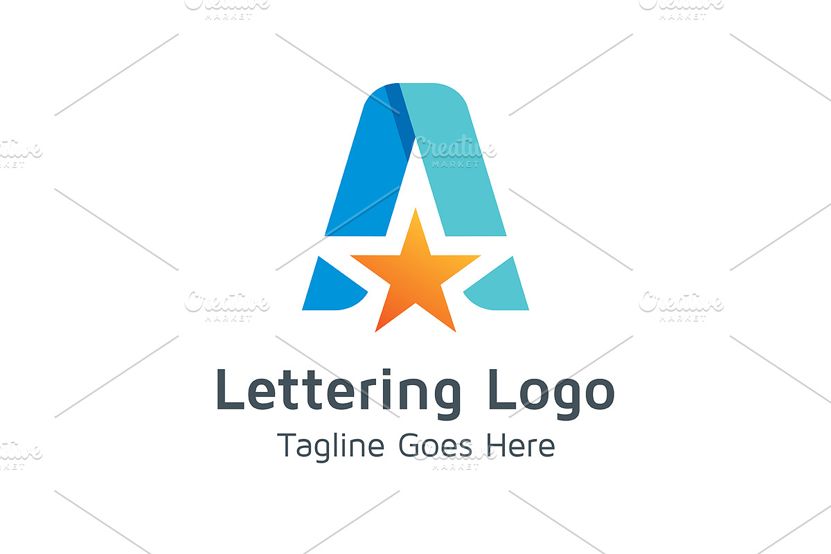 20 Logo Lettering A Template Bundle, a Branding & Logo Template by Acongraphic (Photo 21 of 21)