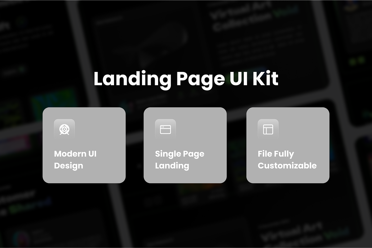Void - NFT Marketplace Landing Page, an UI Kit Template by SquidPixey (Photo 3 of 5)