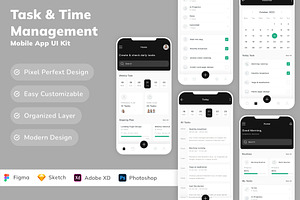 Task & Time Management App UI Kit