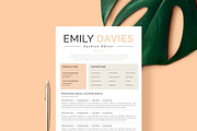 Resume Template 1 page | Davies, a Resume Template by Resume Angels (Thumbnail 1 of 9)