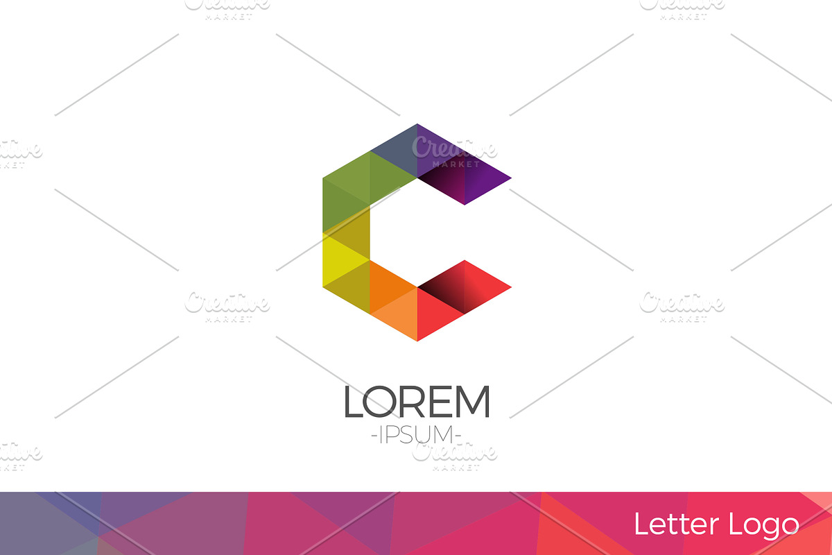 Letter C Vector Origami Logo icon., a Branding & Logo Template by Woo Graphics