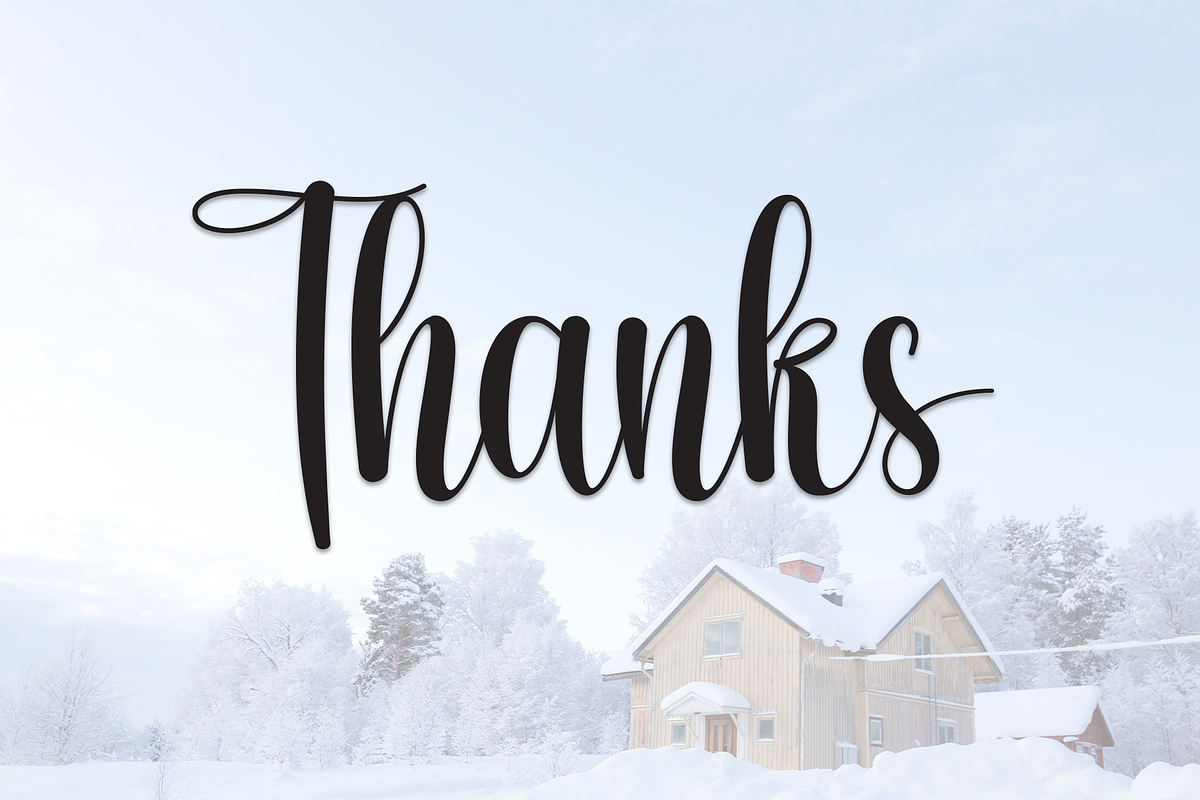 Snowhouse | Script Font, a Handwritten Font by Scratchones (Photo 8 of 8)