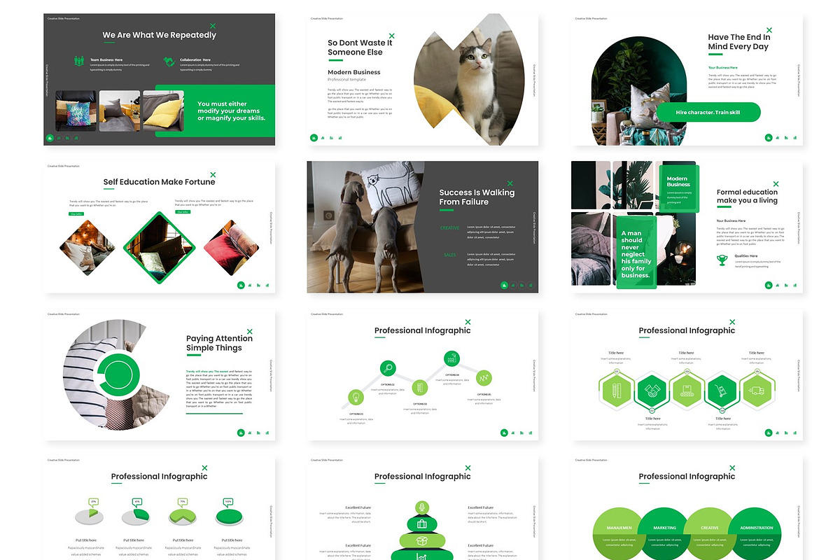 Uniquoes - Google Slides Template, a Presentation Template by AQR Studio