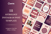 Astrology Canva Instagram Template, a Social Media Template by Supriya Artwork (Thumbnail 1 of 5)
