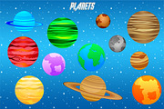 Outer Space Wallpaper, an Illustration by erkoudesign (Thumbnail 3 of 5)