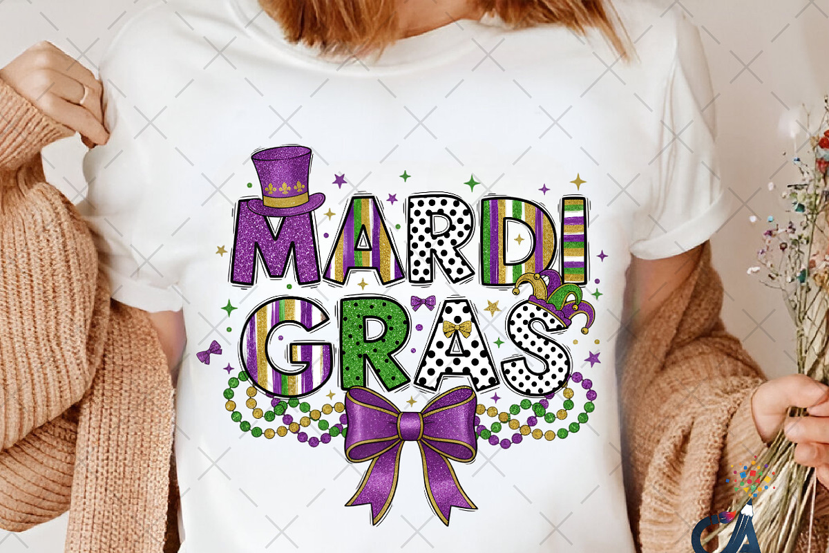 Glitter Mardi Gras Png Coquette Bow, an Illustration by Creative Art (Photo 4 of 6)