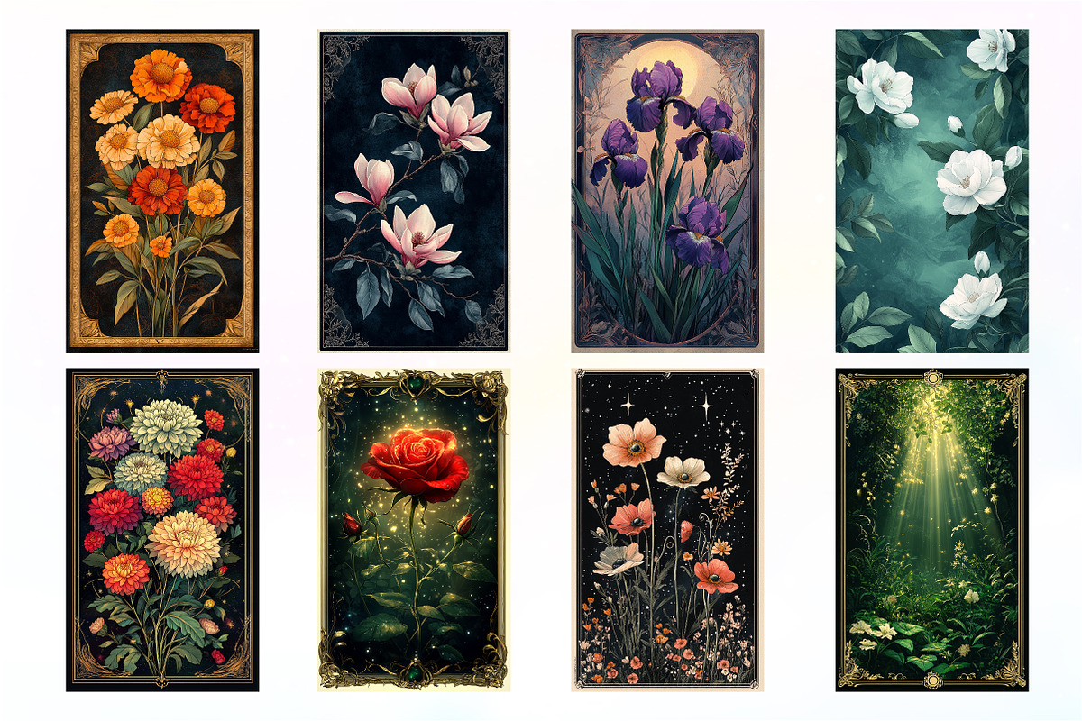 Flowers Card PNG Sublimation, an Illustration by Dream Creation (Photo 3 of 5)