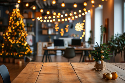 A wooden table with a festive Christ, a Photo by Iftikhar Alam