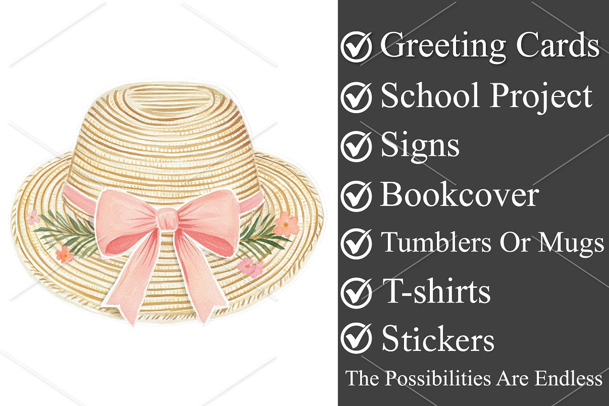 Watercolor Summer Beach Clipart PNG, a Seasonal Illustration by Canvas Craft (Photo 3 of 10)