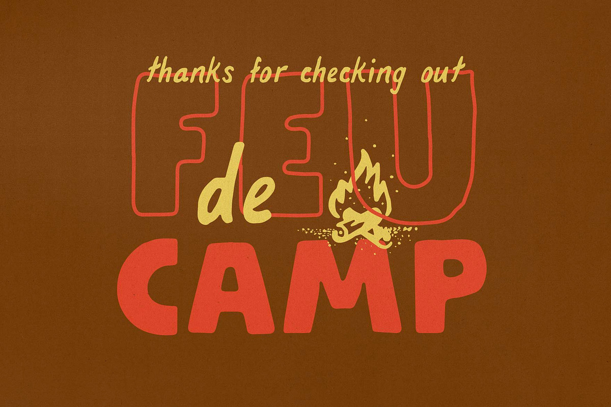 Feu de Camp - Handmade Font Duo, a Handwritten Font by Lateral Design (Photo 12 of 12)