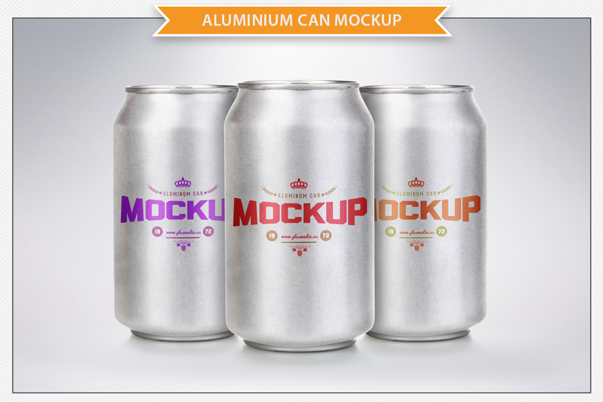 Aluminium Can Mockup, a Packaging Mockup by Plus Media (Photo 3 of 5)