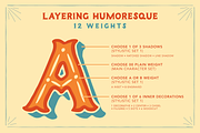 Humoresque Layered Mini Font, a Font by Ornaments of Grace (Thumbnail 4 of 7)