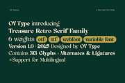 OV Treasure Retro Serif Font Family, a Serif Font by OV Type (Thumbnail 2 of 21)
