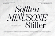 Softlen Minusone Stiller | 6 Update, a Serif Font by Natural Ink Studio (Thumbnail 1 of 15)