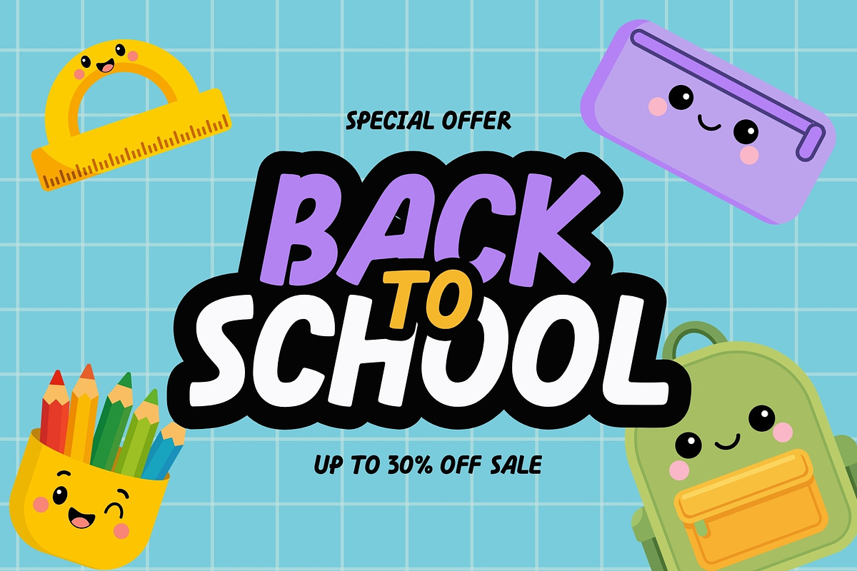 Toyland - Playful Rounded Kids Font, a Sans Serif Font by HipFonts (Photo 8 of 12)