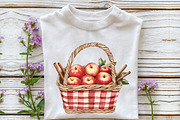 Red Gingham Fall Autumn Clipart, an Illustration by Rose Art (Thumbnail 5 of 7)